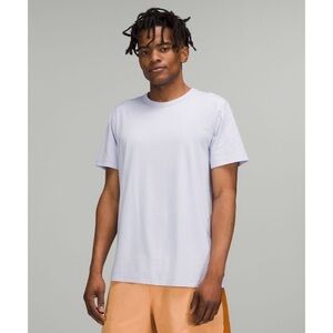Lululemon Fundamental T-Shirt Pastel Blue Lavendar Pima Cotton Mens Medium